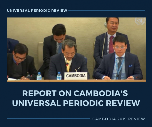 Report On Cambodia’s Universal Periodic Review 2019 | OHCHR